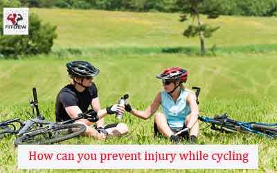 How can you prevent injury while cycling